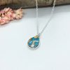 Turquoise Pendant,  Sterling Silver, Spiney Copper Turquoise - Image 2