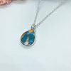 Turquoise Pendant,  Sterling Silver, Spiney Copper Turquoise - Image 3