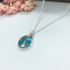 Turquoise Pendant,  Sterling Silver, Spiney Copper Turquoise - Image 4