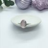 Pink Morganite Stacker Ring, Sterling Silver Narrow Band - Image 6