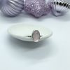 Pink Morganite Stacker Ring, Sterling Silver Narrow Band - Image 8