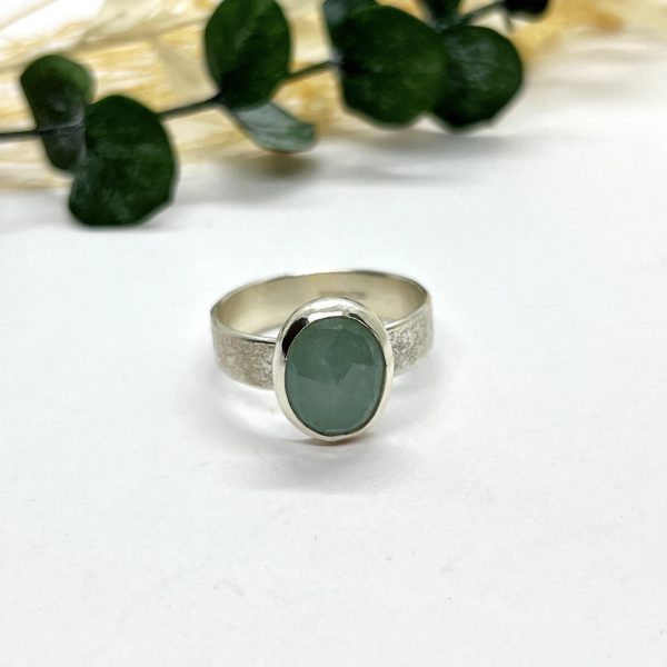 LorriSilverJewellery, aquamarine ring on white background