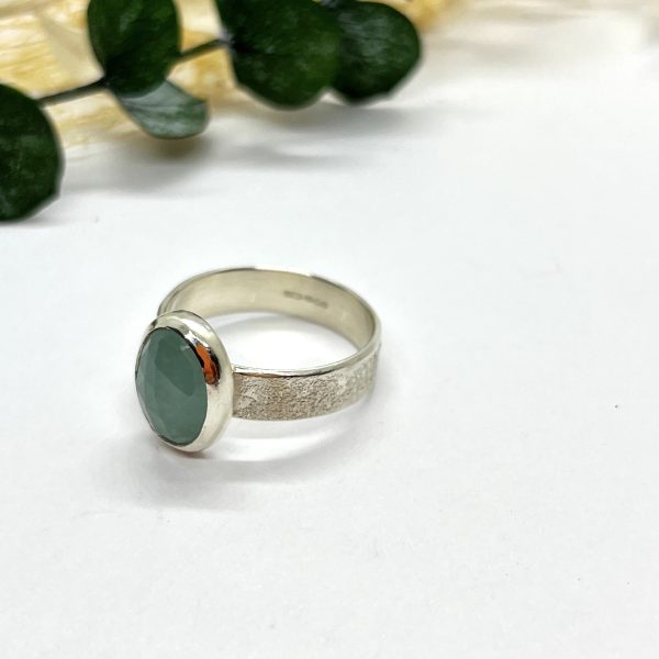 LorriSilverJewellery, aquamarine ring on white background