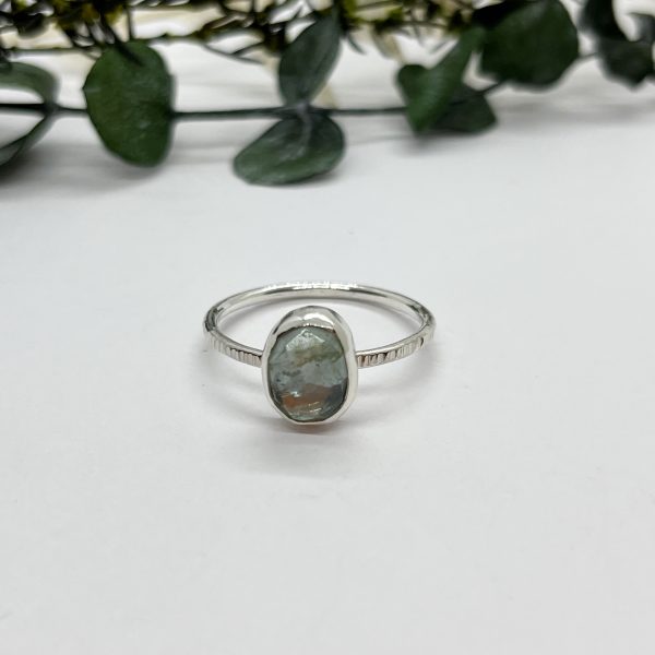 LorriSilverJewellery, aquamarine ring on white background