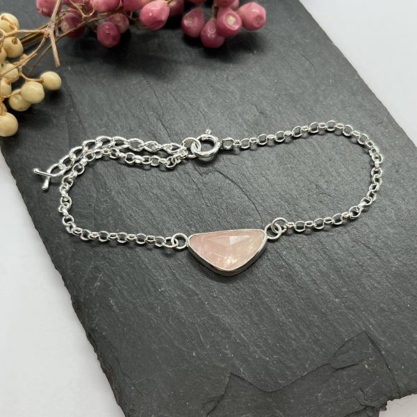 Lorrisilver Jewellery Pink Morganite bracelet