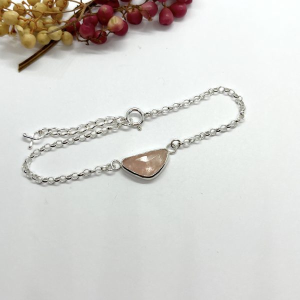 Lorrisilver Jewellery Pink Morganite bracelet