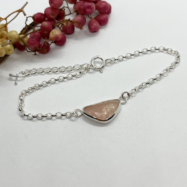 Lorrisilver Jewellery Pink Morganite bracelet