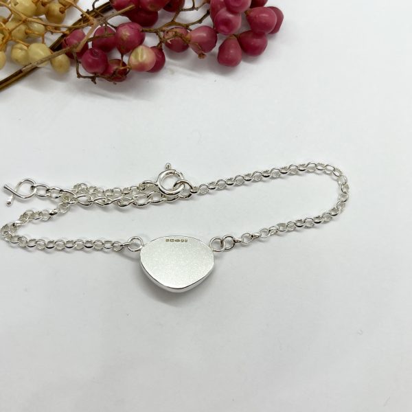 LorriSilver jewellery larimar bracelet on white background