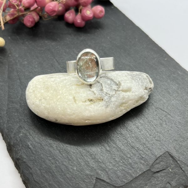 LorriSilver Jewellery, aquamarine on slate tile