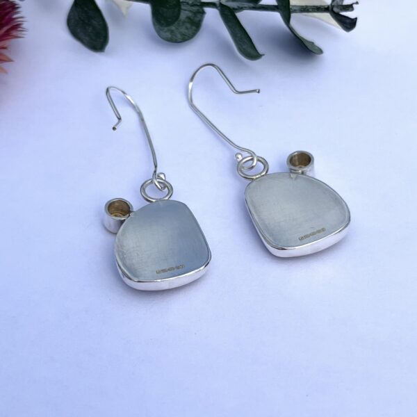 LorriSilver Jewellery, honey sapphires and citrine earrings