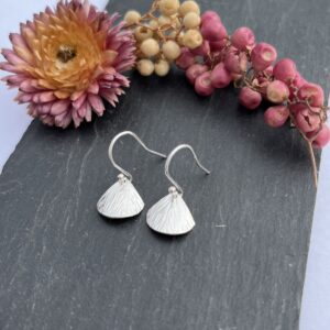 Lorrisilver Jewellery, tiny fan earrings