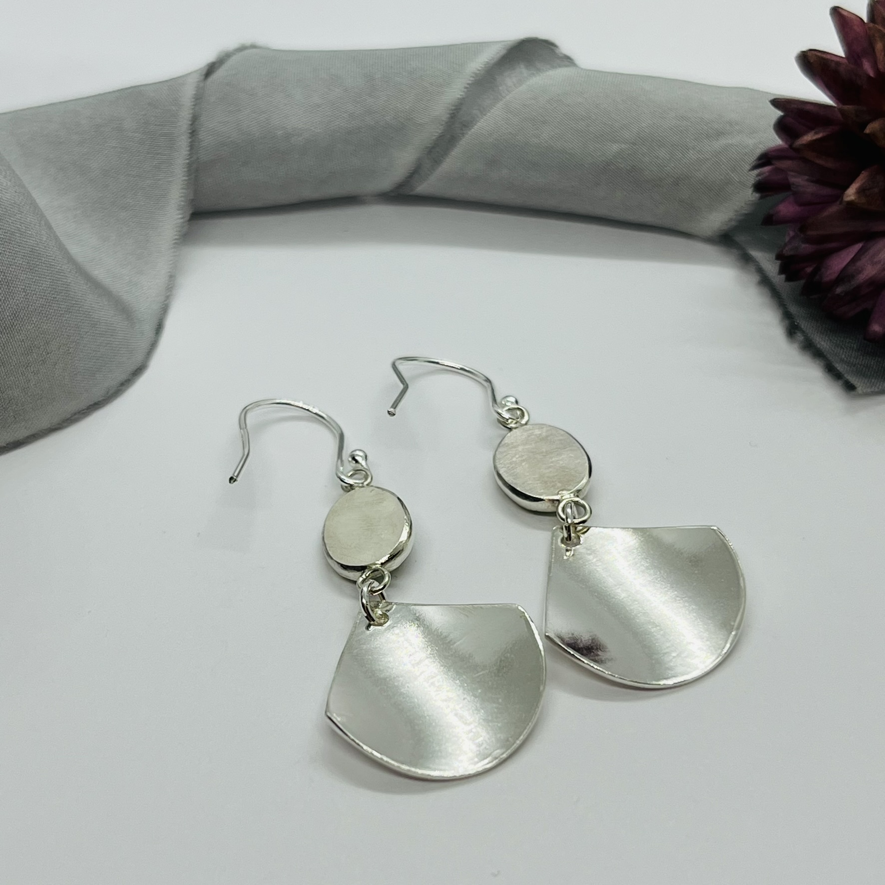 Lorrisilver Jewellery, peridot drop earrings